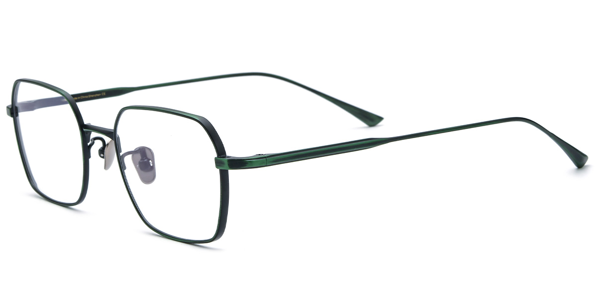 Titanium Square Frame green