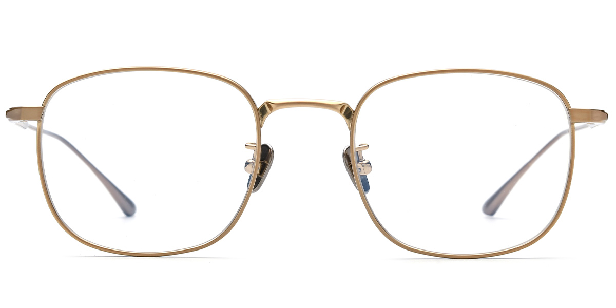 Titanium Square Frame gold