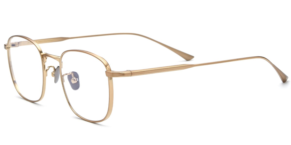 Titanium Square Frame gold