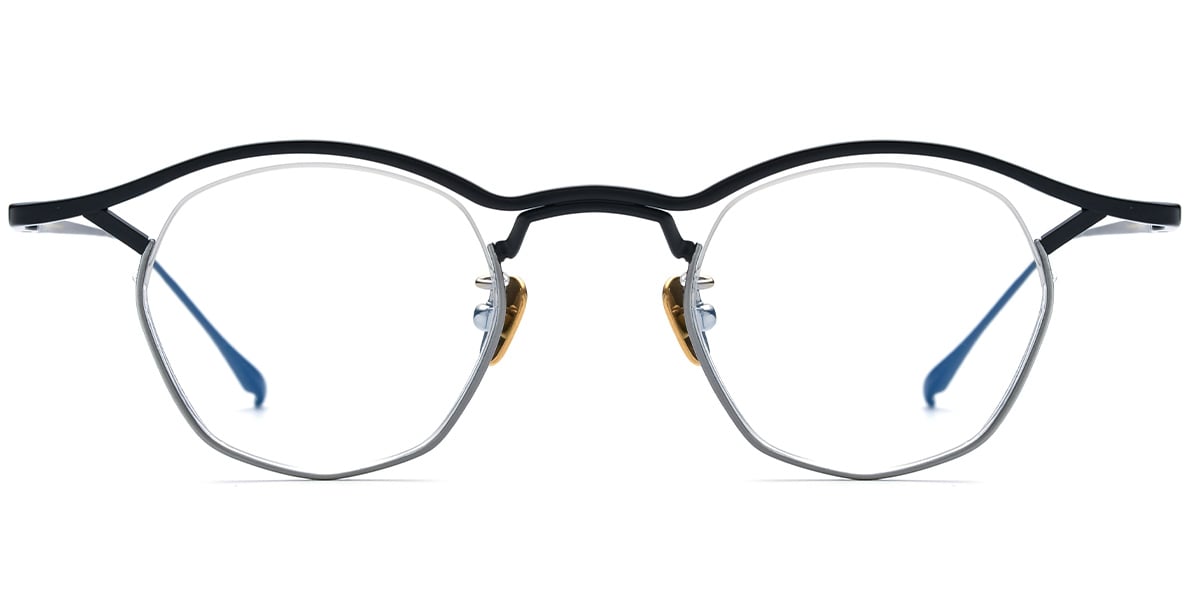 Titanium Geometric Frame black-silver