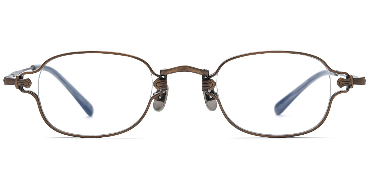 Titanium Rectangle Frame brown