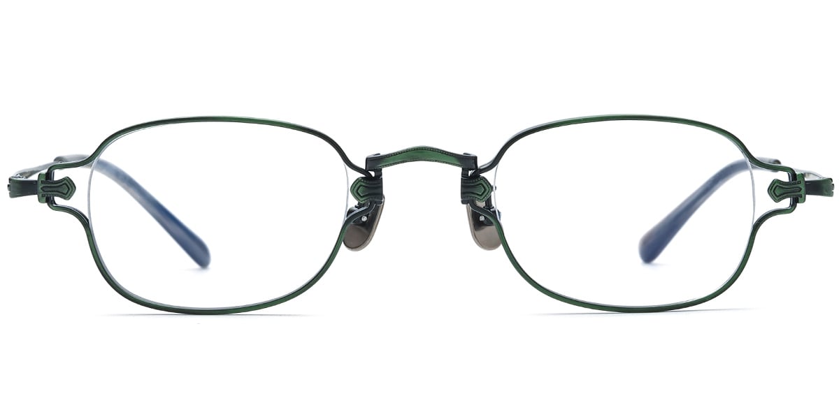 Titanium Rectangle Frame green