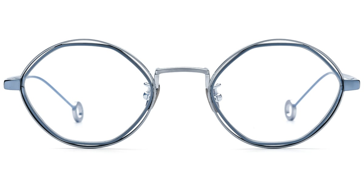 Titanium Geometric Frame blue