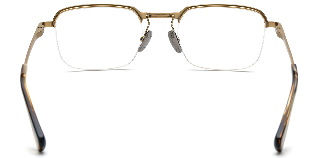 Titanium Square Frame black-gold