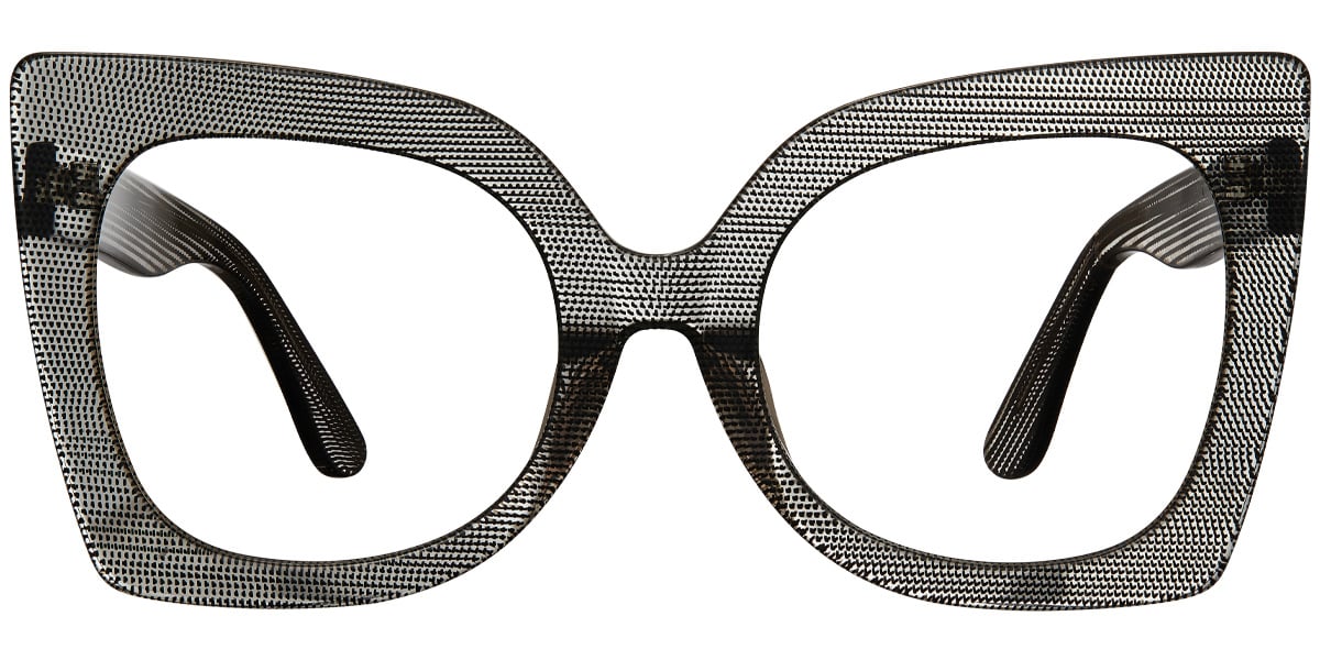 Acetate Square Frame pattern-translucent