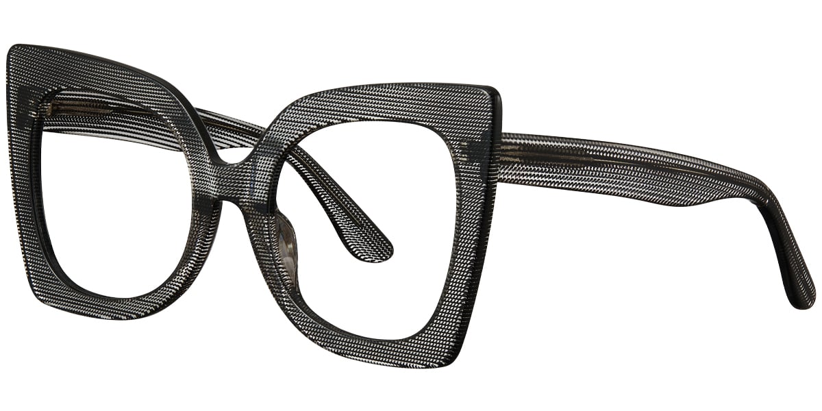 Acetate Square Frame pattern-translucent