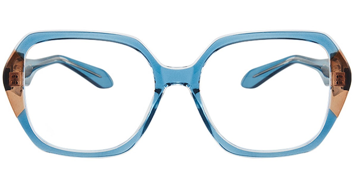 Square Frame translucent-blue