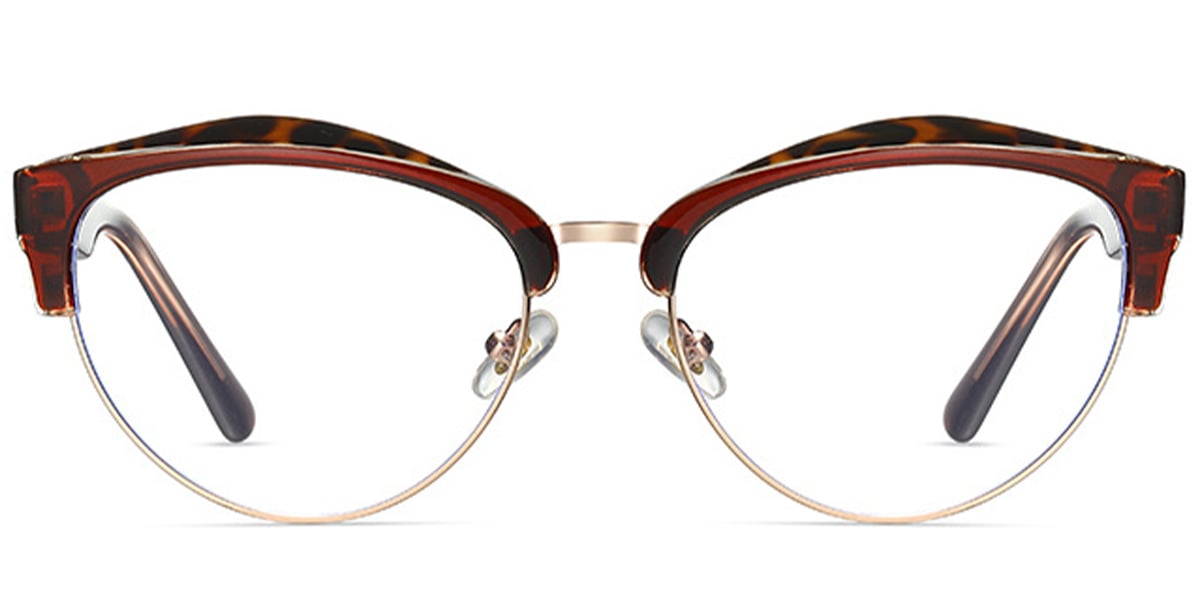 Browline Frame pattern-brown