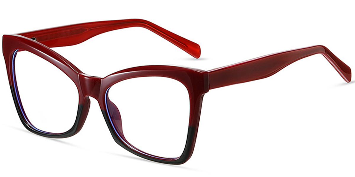 Square Frame black-red