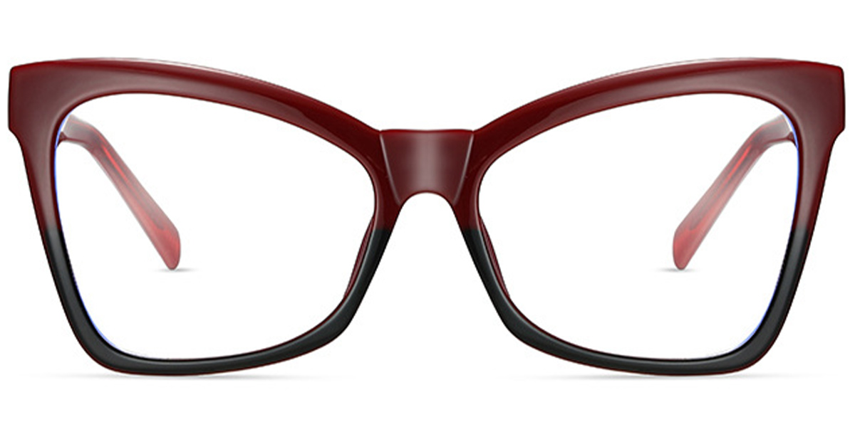 Square Frame black-red