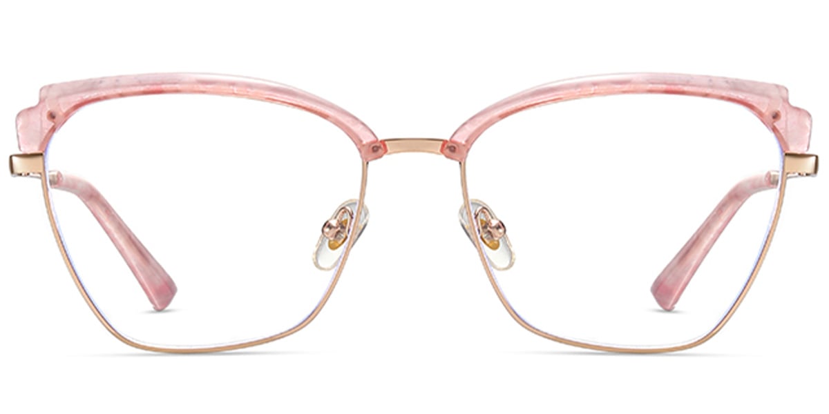 Browline Frame pattern-pink