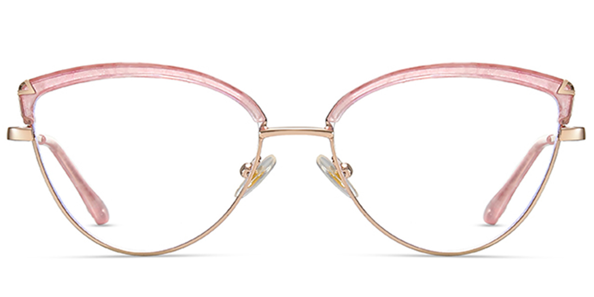 Browline Frame pattern-pink