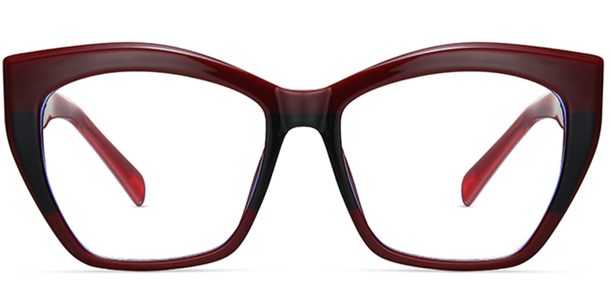 Square Frame black-red