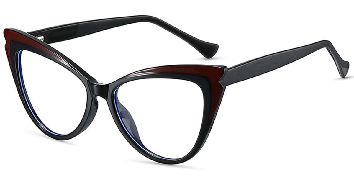 Cat Eye Frame black-red