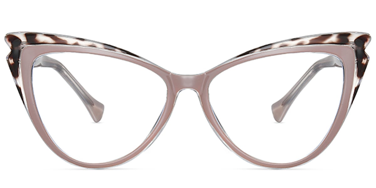 Cat Eye Frame pattern-pink