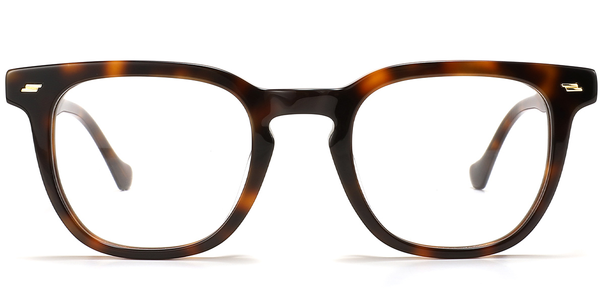 Acetate Square Frame tortoiseshell