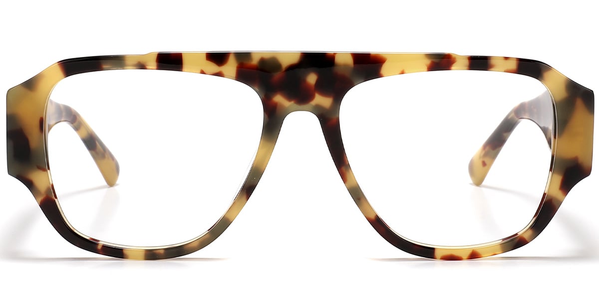 Acetate Square Frame tortoiseshell