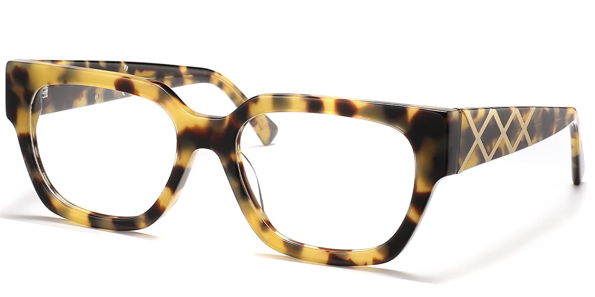 Acetate Square Frame tortoiseshell