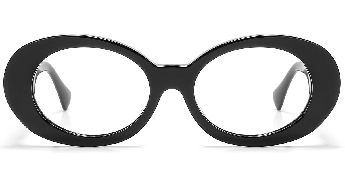 Acetate Oval Frame black