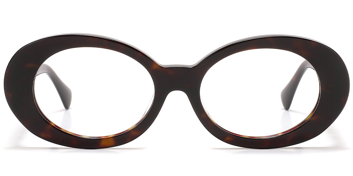 Acetate Oval Frame tortoiseshell