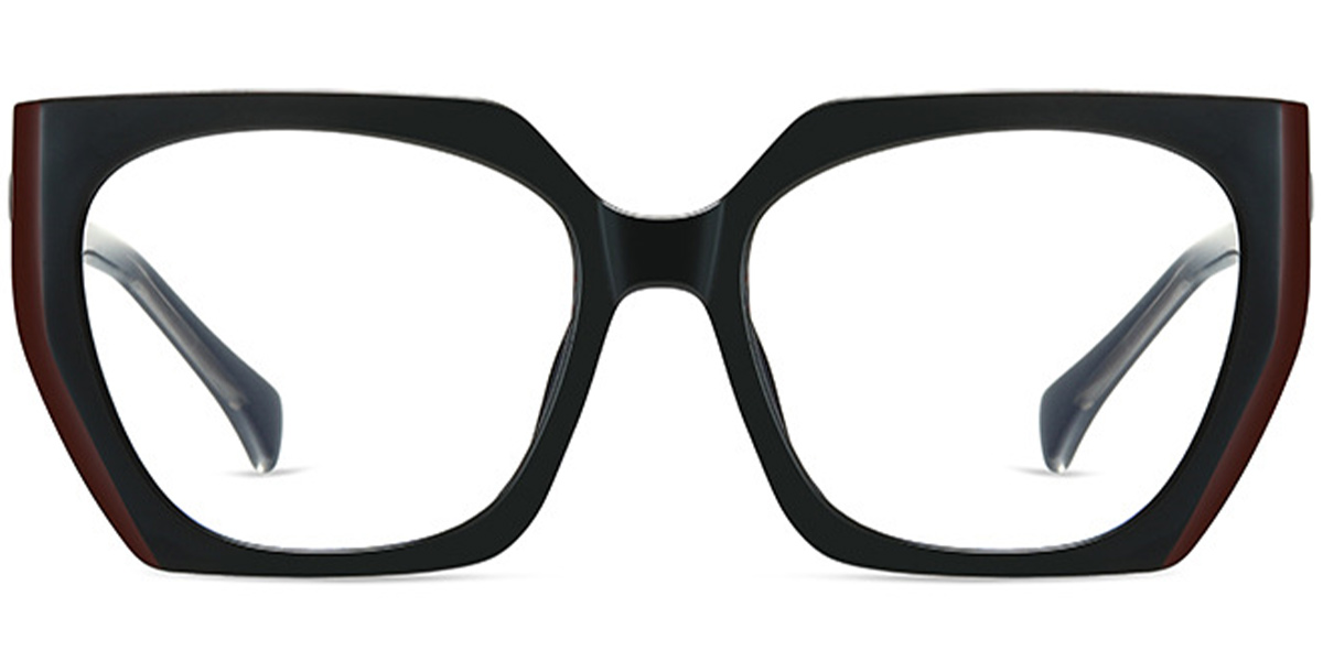 Square Frame pattern-black