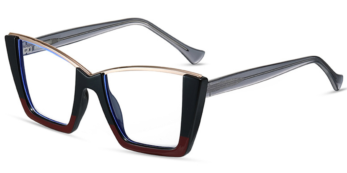 Square Frame pattern-black