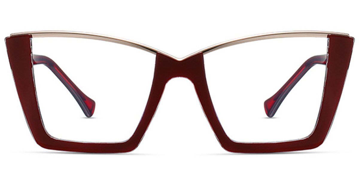 Square Frame translucent-red