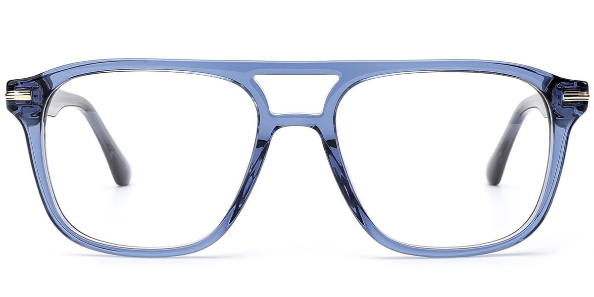 Acetate Aviator Frame translucent-blue