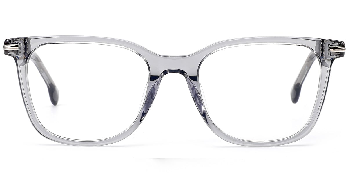 Acetate Square Frame translucent-grey