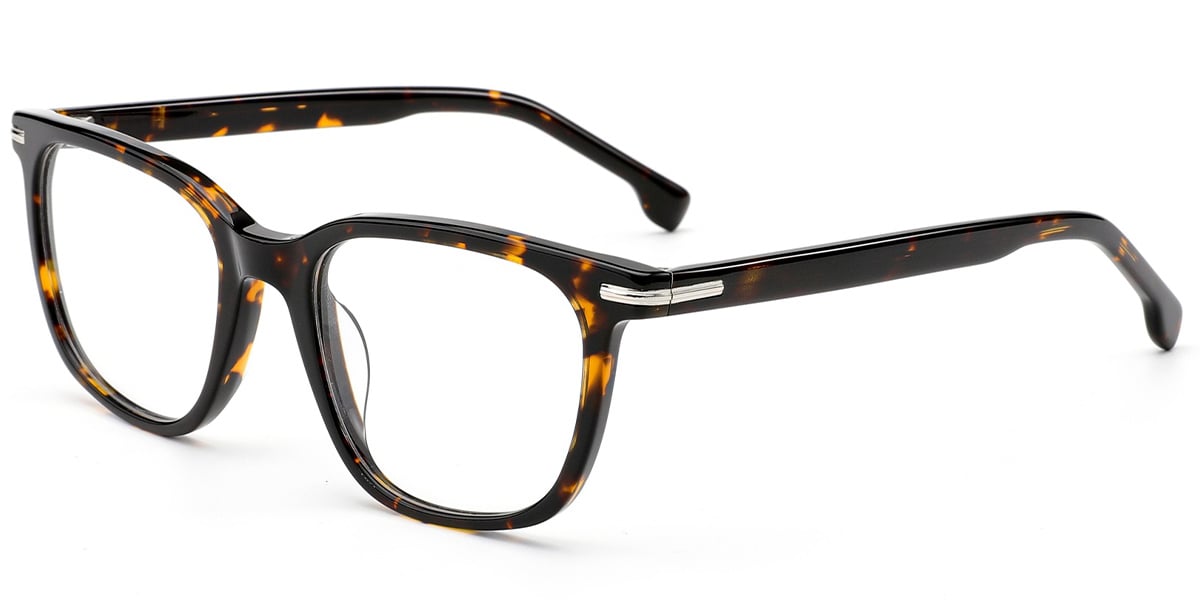 Acetate Square Frame tortoiseshell