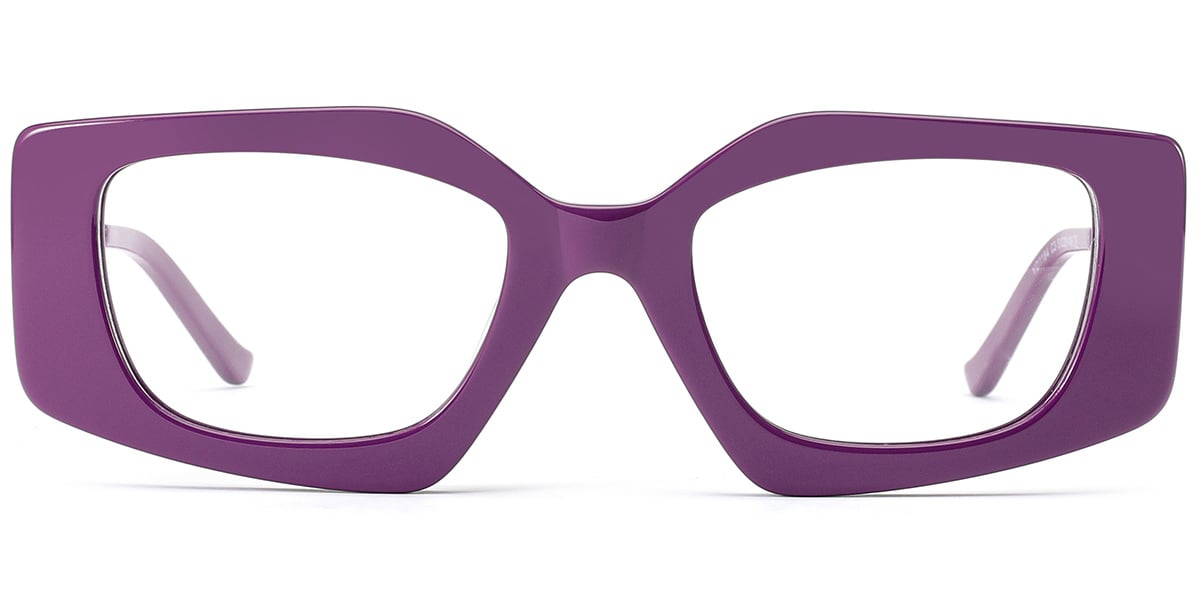 Acetate Rectangle Frame purple