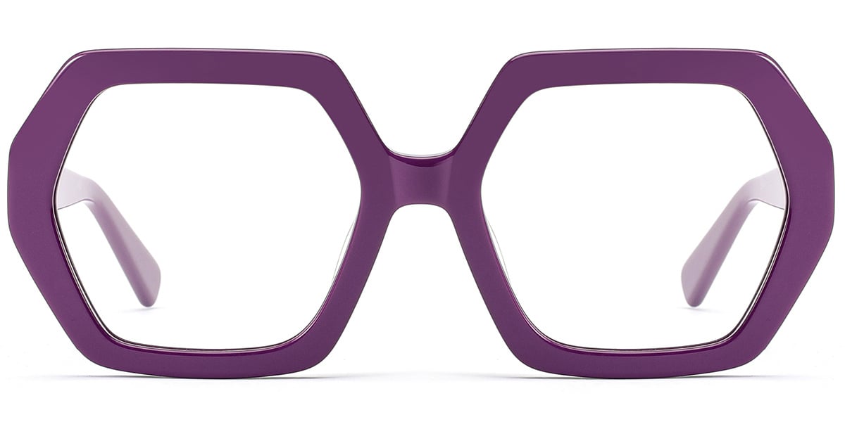Acetate Square Frame purple