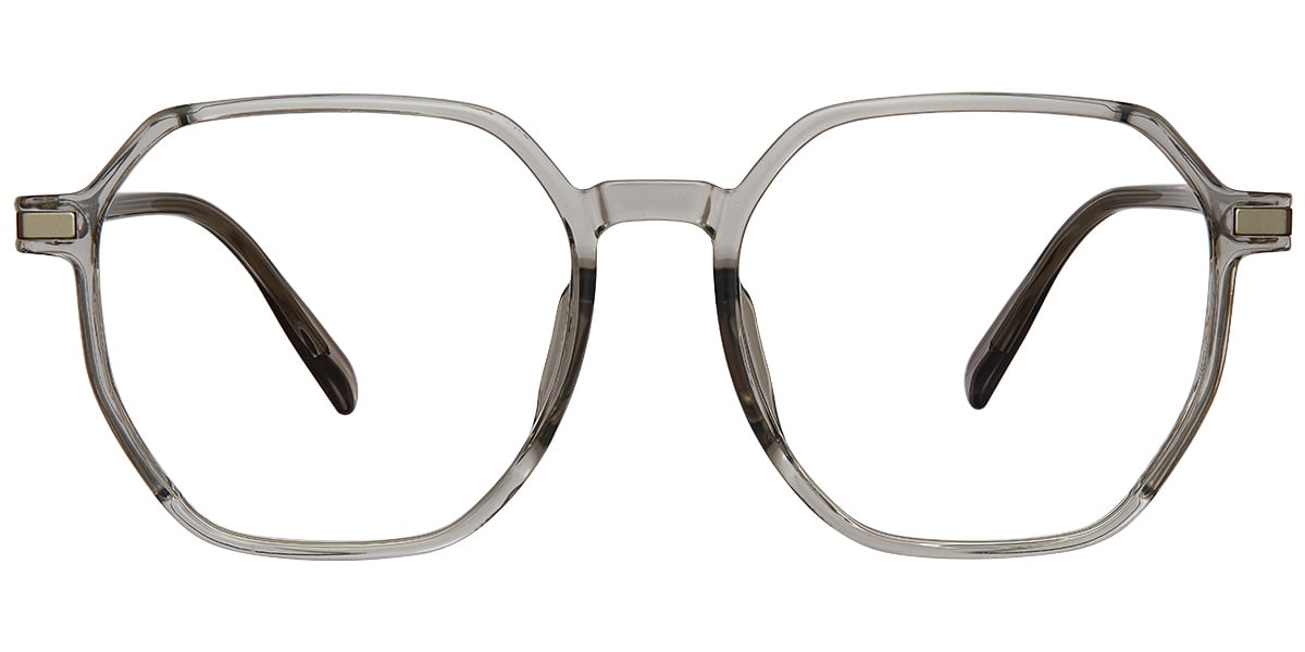 Acetate Square Frame translucent-grey