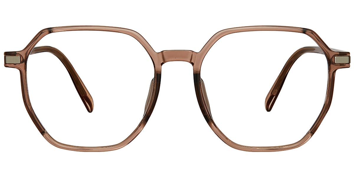 Acetate Square Frame translucent-brown