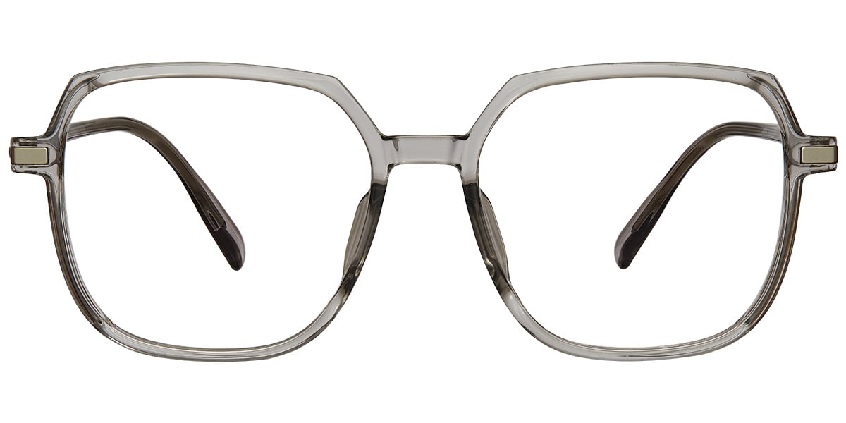 Acetate Square Frame translucent-grey