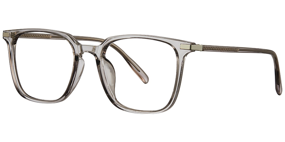 Acetate Square Frame translucent-grey