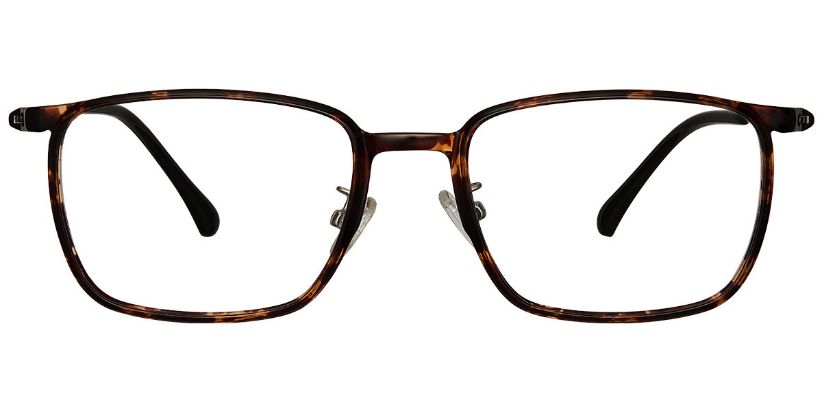 Titanium Rectangle Frame tortoiseshell