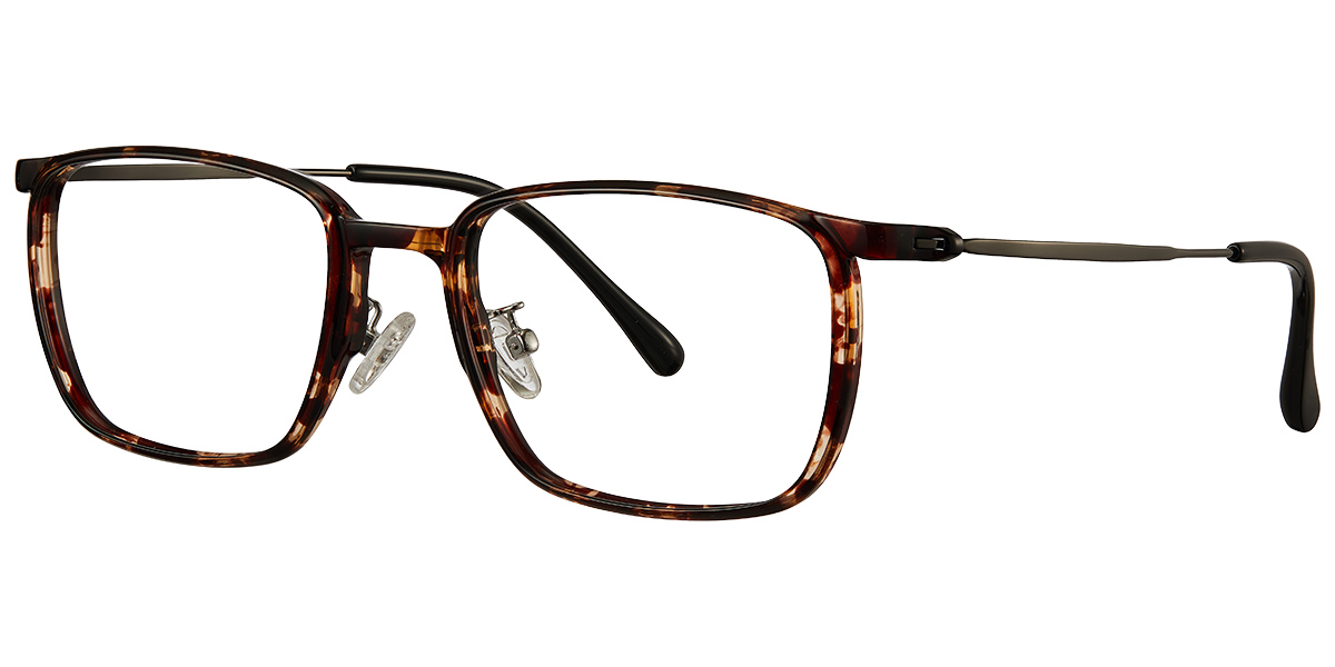 Titanium Rectangle Frame tortoiseshell