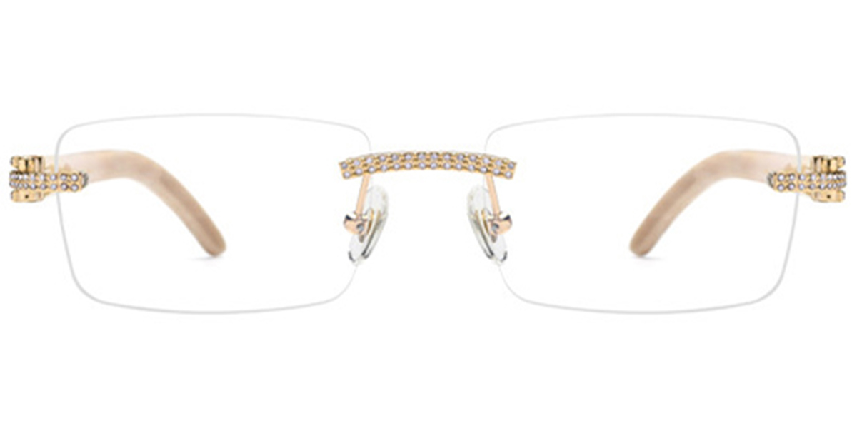 Rectangle Frame rose_gold-white