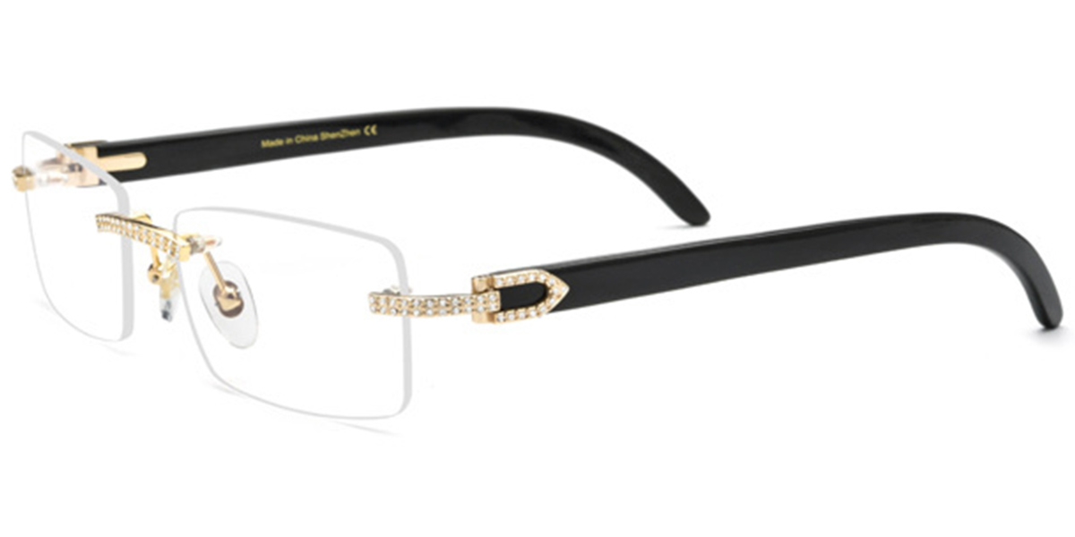 Rectangle Frame rose_gold-black