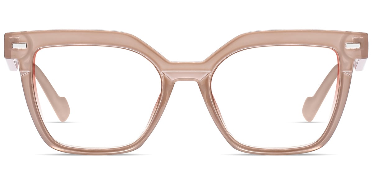 Acetate Square Frame brown