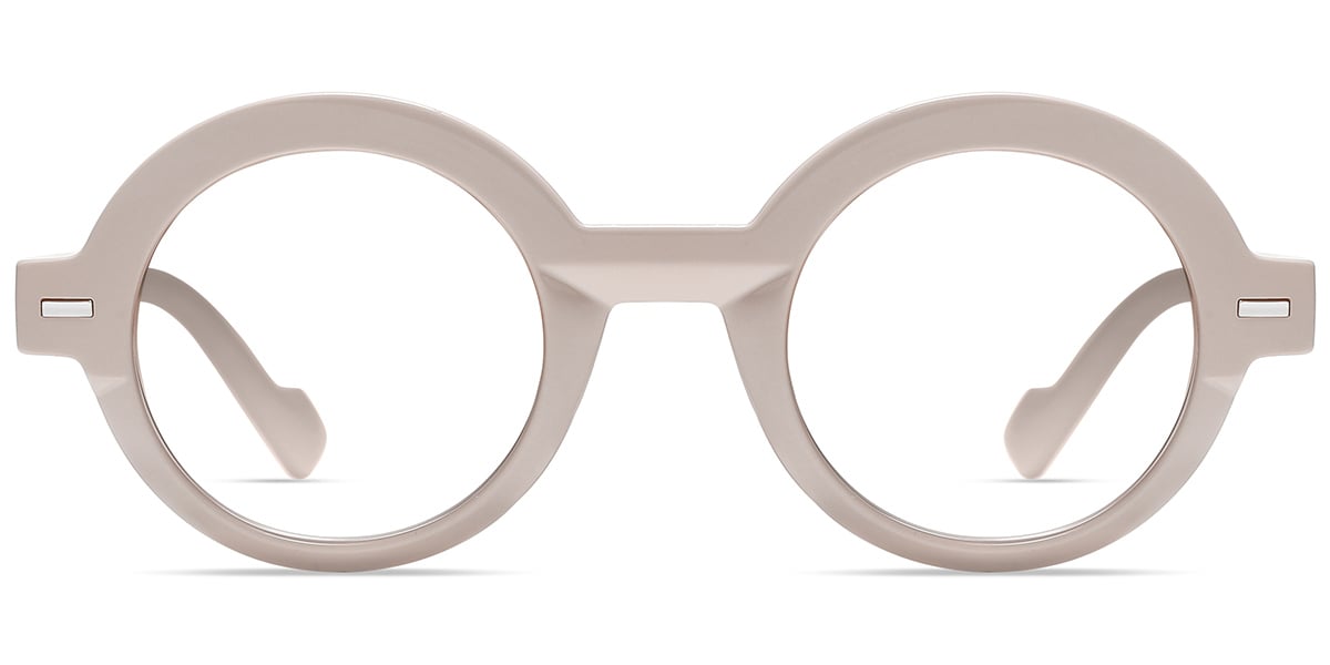 Acetate Round Frame pattern-pink