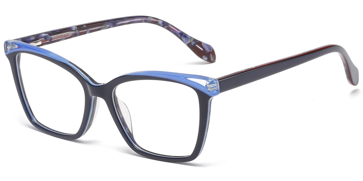 Acetate Square Frame dark_blue