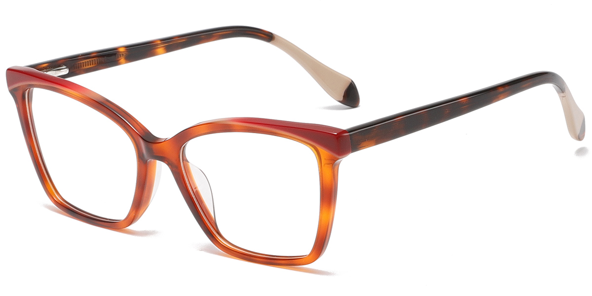 Acetate Square Frame tortoiseshell