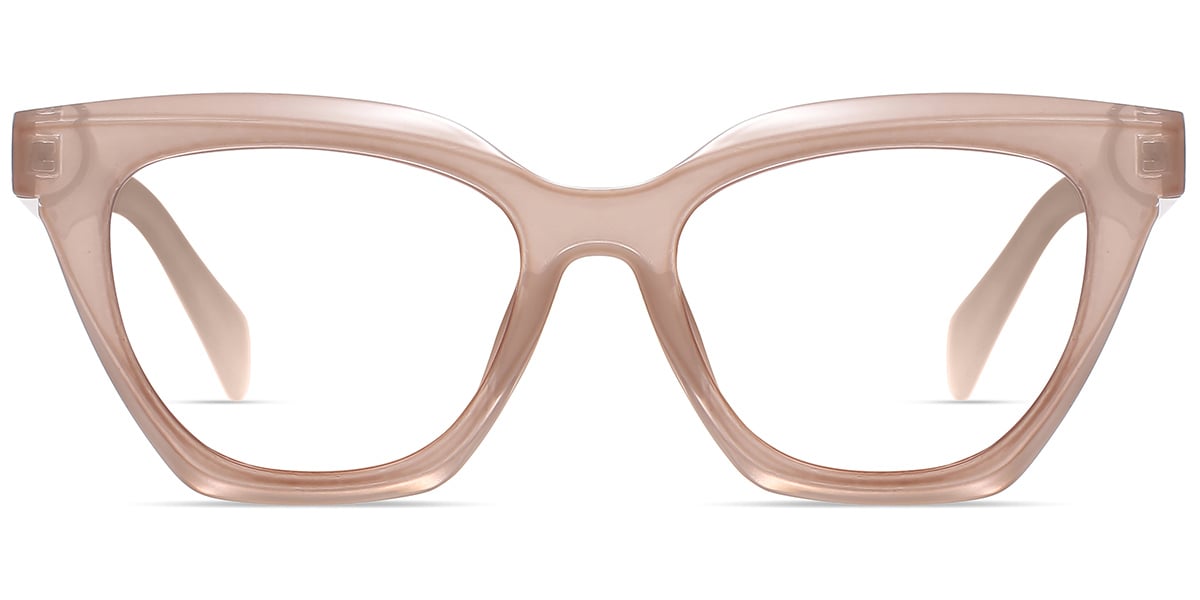 Acetate Square Frame translucent-brown