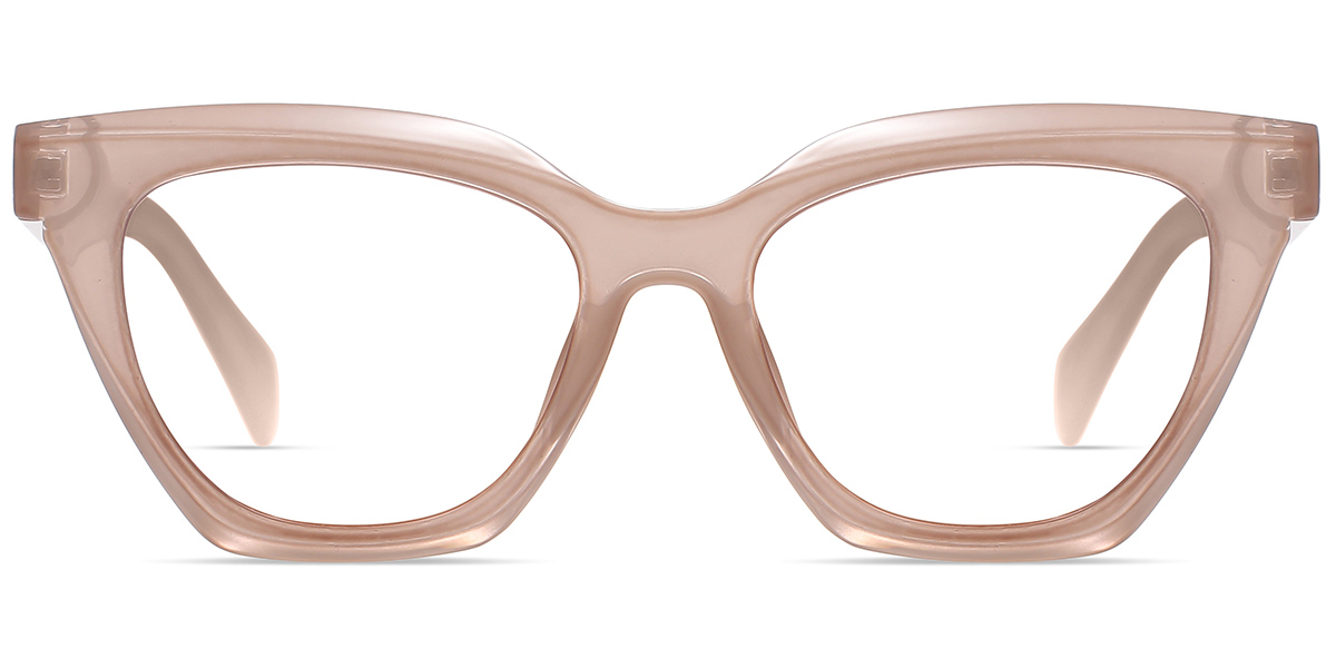 Acetate Square Frame translucent-brown