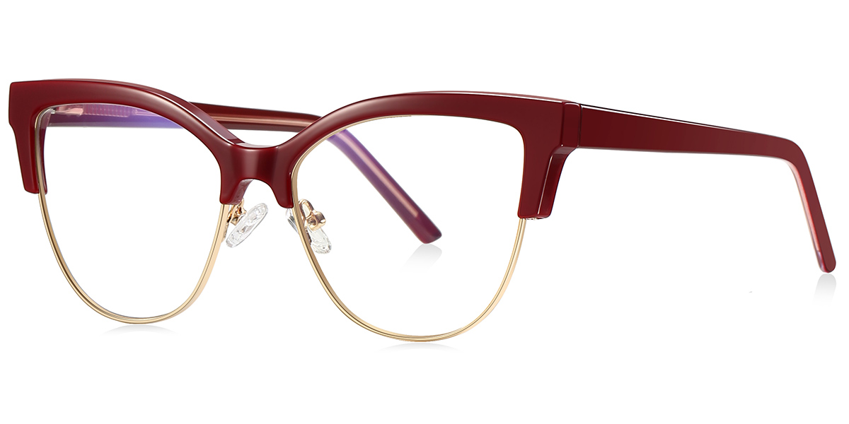 Cat Eye Frame red