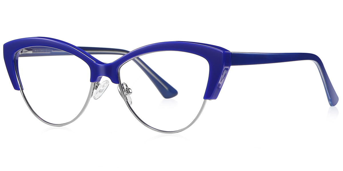 Cat Eye Frame blue