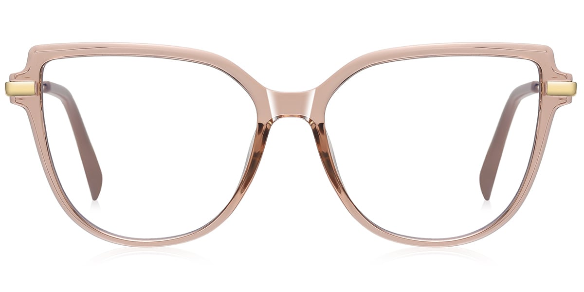 Geometric Frame translucent-brown