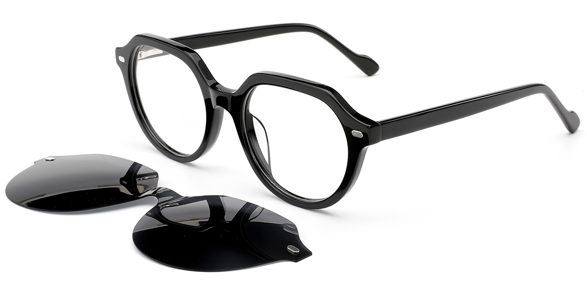 Acetate Geometric Frame black